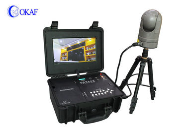 Caméra de la sécurité 4G PTZ d'IP de HD 1080P construite dans le déploiement rapide de batterie avec la valise