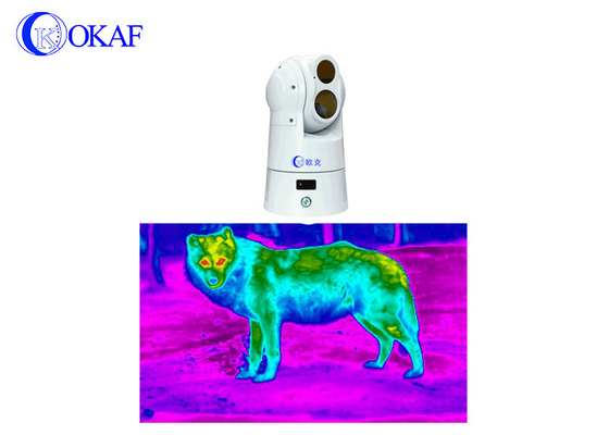 double caméra de la surveillance PTZ de chasse de formation d'images thermiques du spectre 4G