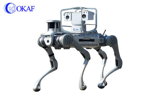 OKAF AI Surveillance Autonome Robot de patrouille de sécurité Robot de garde industriel Robot chien de sécurité intelligent Robot quadruplé