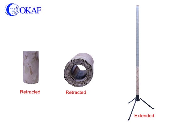Mât télescopique portable léger et flexible pour antenne