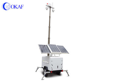 De panneaux solaires de sentinelle de vidéo de surveillance de remorque Movability permanent mobile semi -