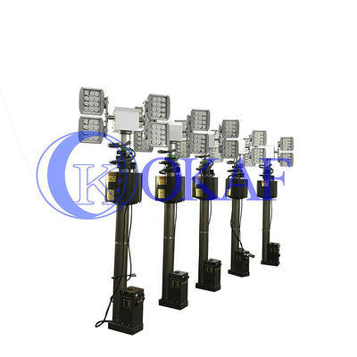 4*120W 130Lm/W 15M 6r/min tournant le mât de lumière de LED pour des Firetrucks