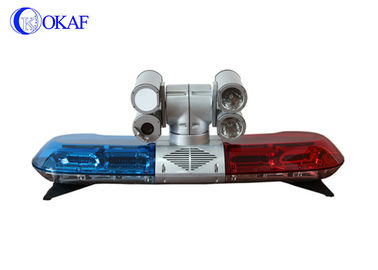 LED d'urgence rouge et bleu lampadaire IP66 avec caméra PTZ cachée
