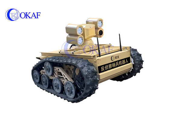 Robot de chassis suivi, caméra PTZ à IA intelligente, patrouille de robot de sécurité
