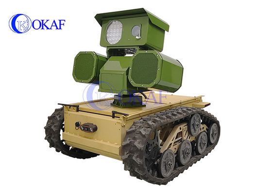 Robot de chassis suivi, caméra PTZ à IA intelligente, patrouille de robot de sécurité