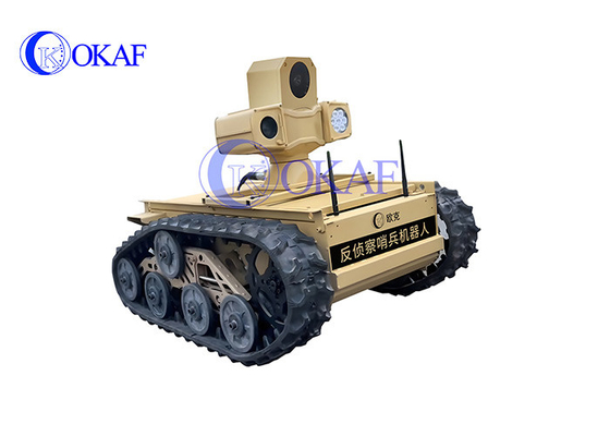 Robot de chassis suivi, caméra PTZ à IA intelligente, patrouille de robot de sécurité