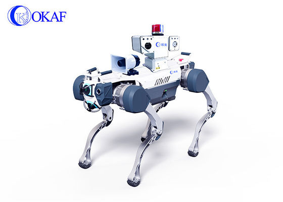 OKAF AI Surveillance Autonome Robot de patrouille de sécurité Robot de garde industriel Robot chien de sécurité intelligent Robot quadruplé