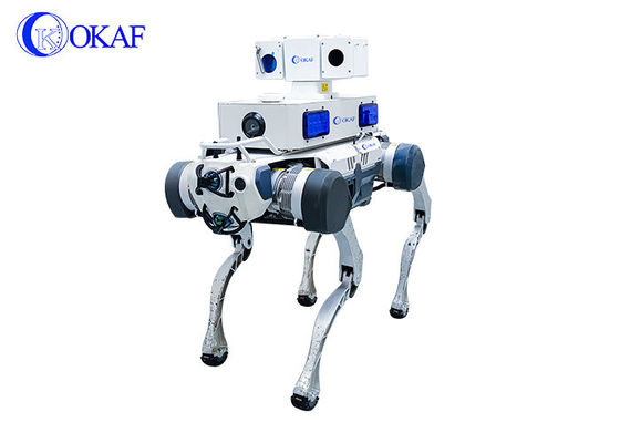 OKAF AI Surveillance Autonome Robot de patrouille de sécurité Robot de garde industriel Robot chien de sécurité intelligent Robot quadruplé