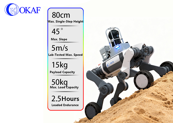 Wheel- legged Security Robot Dog Autonomos Patrol Quadruped Robot