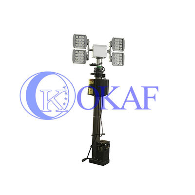 4*120W 130Lm/W 15M 6r/min tournant le mât de lumière de LED pour des Firetrucks