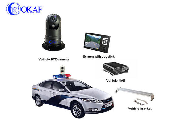 Full HD 1080P Véhicule / Robot monté CCTV Sécurité Mobile PTZ Caméra