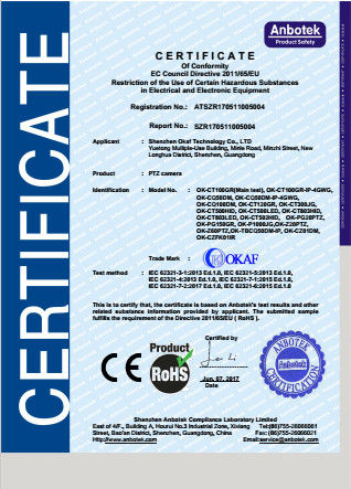 Chine Shenzhen Okaf Technology Co., Ltd. Certifications